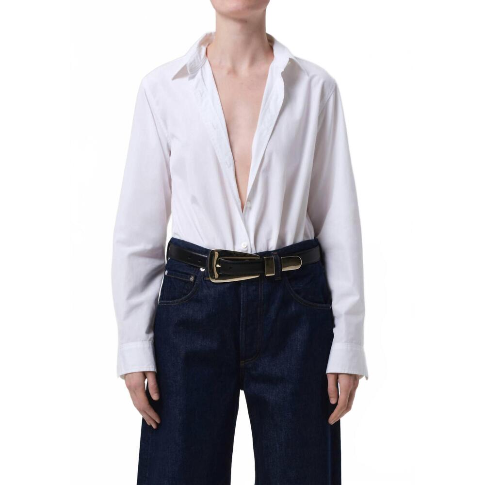 NEW CITIZENS OF HUMANITY avni slim shirt in white